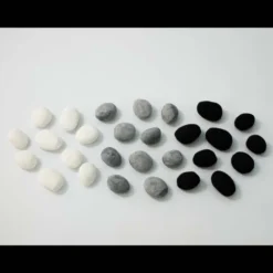 Ceramics Pebbles Black - 24 Pieces -Dimplex Shop PEJS 05 01 keramiske sten
