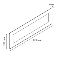 Xaralyn Built-in Profile - XL -Dimplex Shop Xaralyn built in profile XL drawing
