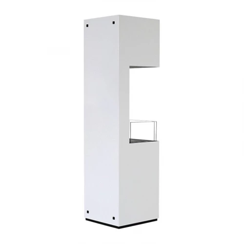 Open 3-Sided Bio Fireplace - White 4 Open 3-Sided Bio Fireplace - White - Image 2