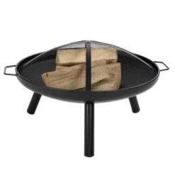 Dubai Fire Pit With Grill Grate And Mesh Lid 9 Dubai Fire Pit With Grill Grate And Mesh Lid -Dimplex Shop balfad med net lag