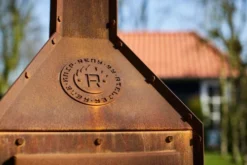 Bijuga Corten Steel Garden Fireplace -Dimplex Shop bijuga garden fireplace RB73