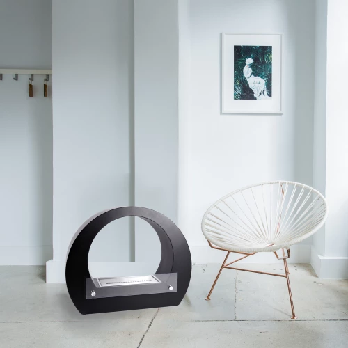 Round Bio Fireplace - Black 7 Round Bio Fireplace - Black - Image 5