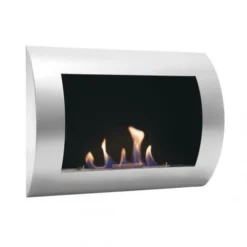 Ocean - Stainless Steel Bio Wall Fireplace