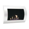Ocean - White Bio Wall Fireplace