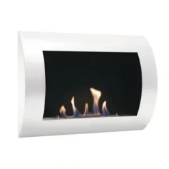 Ocean - White Bio Wall Fireplace