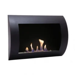 Ocean - Black Bio Wall Fireplace