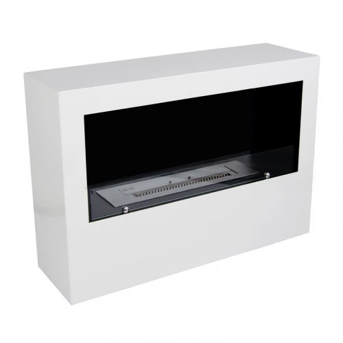 Freestanding 1-Sided Bio Fireplace - White 3 Freestanding 1-Sided Bio Fireplace - White