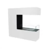 White Powder Coated Steel Biofireplace -Dimplex Shop bio20216 51599