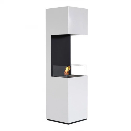 Open 3-Sided Bio Fireplace - White 3 Open 3-Sided Bio Fireplace - White