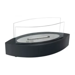 Oval Shaped Table Bio Fireplace