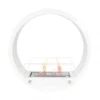 Round Built-in Bio Fireplace - White -Dimplex Shop bio30025 51880