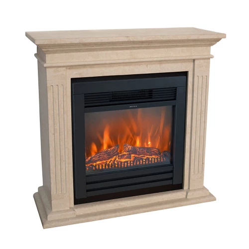 Cadiz White Electric Fireplace 3 Cadiz White Electric Fireplace
