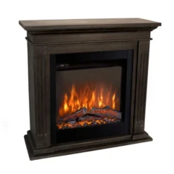 Cadiz Black Electric Fireplace