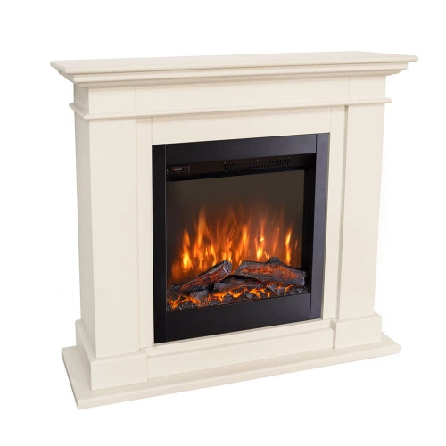 Kos Electric Fireplace White MDF 4 Kos Electric Fireplace White MDF - Image 2