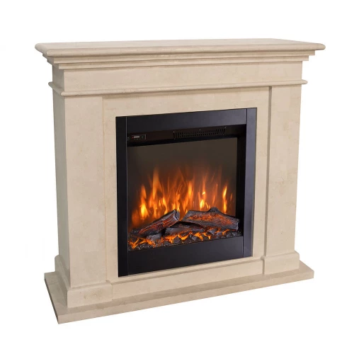 Kos Electric Fireplace - White 4 Kos Electric Fireplace - White - Image 2