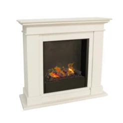 Kos Water Vapour Fireplace White - MDF