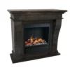 Kreta Fossil Stone Surround Hybrid - Black 1 Kreta Fossil Stone Surround Hybrid - Black -Dimplex Shop bio60128f03hyb 51780
