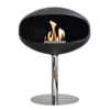 Cocoon Pedestal Matte Black With Steel Pedestal -Dimplex Shop bio 70 103 cocoon pedestal sort 49170