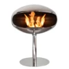 Cocoon Pedestal Polished Steel - Steel Pedestal -Dimplex Shop bio 70 104 cocoon pedestal poleret staal 49171