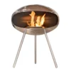 Cocoon Terra - Polished Steel With Steel Legs -Dimplex Shop bio 70 106 cocoon terra poleret staal 49173