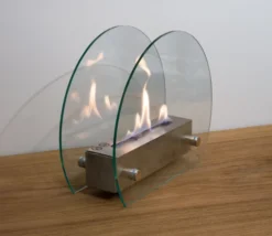 Circular Table Bio Fireplace - Steel -Dimplex Shop cicular fireplace 37654