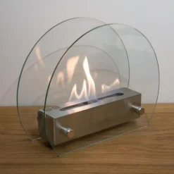 Circular Table Bio Fireplace - Steel -Dimplex Shop cirkulaer bord biopejs