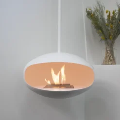 Cocoon Aeris - White -Dimplex Shop cocoon fires aeris white new bioethanol fireplace 4 54868