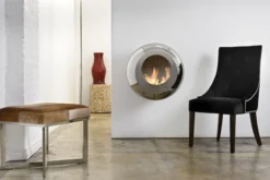 Coccon Vellum Polished Steel -Dimplex Shop cocoon fires vellum stainless steel fireplace 28479