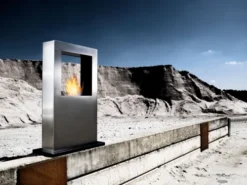 Safretti Cubico XT - Brushed Stainless Steel -Dimplex Shop cubicoxtafgraving 30131