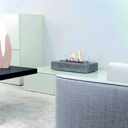 Cuneo Table Fireplace In Concrete Look 4 Cuneo Table Fireplace In Concrete Look - Image 2