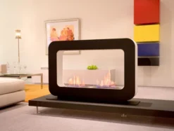 Safretti Curva DT - Black -Dimplex Shop curvadtsort safretti fritstaaende biopejs 30134