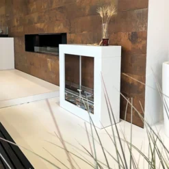 Sydney - White -Dimplex Shop decoflame sydney bioethanol fireplace in situ 52742