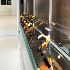 Sydney - White -Dimplex Shop decoflame sydney bioethanol fireplace mirror close up 52740