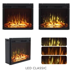 West Kamin Electric Fireplace -Dimplex Shop elp 80 117 west electric fireplace led classic 51197