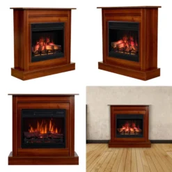 West Kamin Electric Fireplace -Dimplex Shop elp 80 117 west electric fireplace walnut 51193