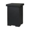Square LPG Gas Bottle Cover - Black -Dimplex Shop enclosure sidetabble lpg tank black 1 41330