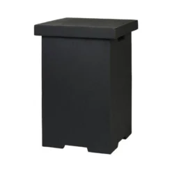 Square LPG Gas Bottle Cover - Black