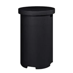 Round Gas Bottle Enclosure - Black