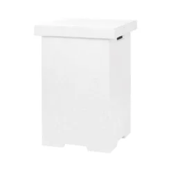 Square LPG Gas Bottle Cover - White