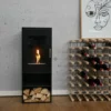 Cheyenne - Bioethanol Stove Fireplace -Dimplex Shop firkantet braendeovns biopejs med glaslage
