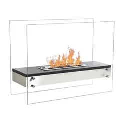 Freestanding Burner With Glass Plates
