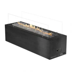 Galio Black Gas Fireplace -Dimplex Shop galio black planika fires gas60022bk1 45513