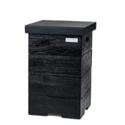 LPG Gas Bottle Enclosure - Black Teak