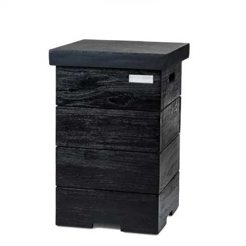 LPG Gas Bottle Enclosure - Black Teak 3 LPG Gas Bottle Enclosure - Black Teak