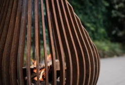 Dewdrop L Fire Pit -Dimplex Shop glowbus dewdrop corten staal 44664