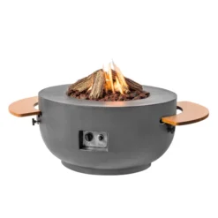 Bowl Gas Fireplace Fire Table - Anthracite -Dimplex Shop happy cocooning bowl antracit gas fire table 2 53734