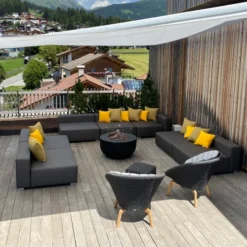 Bowl Gas Fireplace Fire Table - Black -Dimplex Shop happy cocooning bowl black gas fire table 1 53730