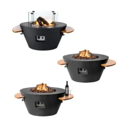 Cone Gas Fireplace Fire Table - Black 7 Cone Gas Fireplace Fire Table - Black -Dimplex Shop happy cocooning cone black gas fire table 2 53741