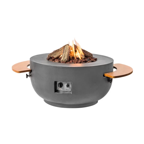 Wooden Side Table For Cone/Bowl Fire Table - Image 3