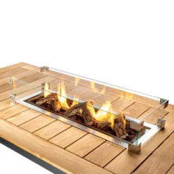 Large Built-in Gas Burner - Rectangular 99x32 Cm 6 Large Built-in Gas Burner - Rectangular 99x32 Cm -Dimplex Shop happy cocooning large rectangular outdoor gas insert 2 53850